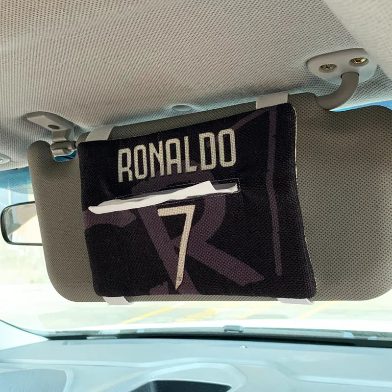 Soccer Car visor tissue bag