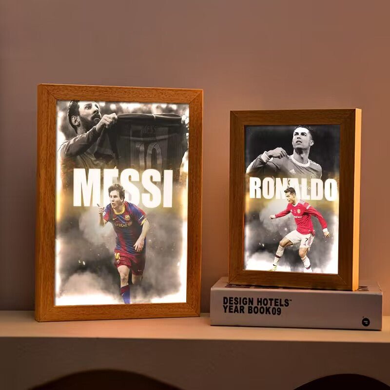 Soccer Star Creative Frame Lamp